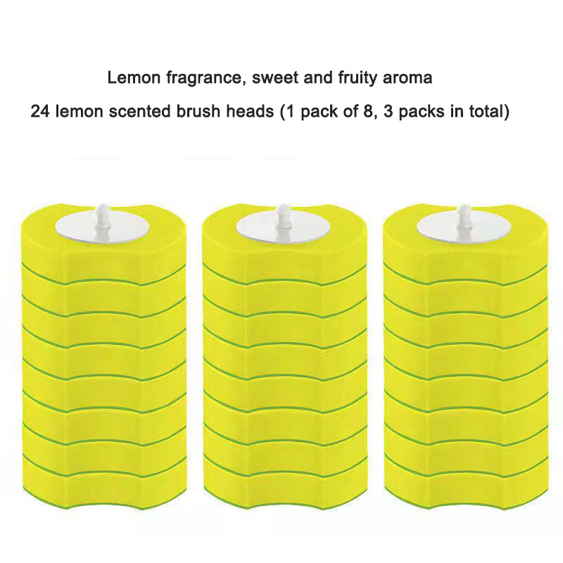 Household toilet brush with no dead corners