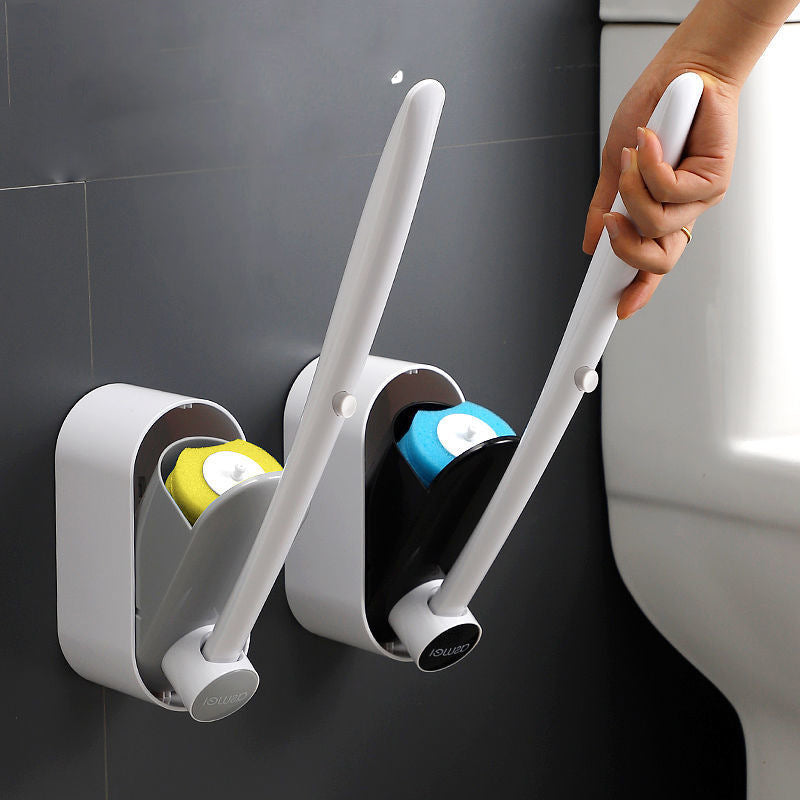 Household toilet brush with no dead corners
