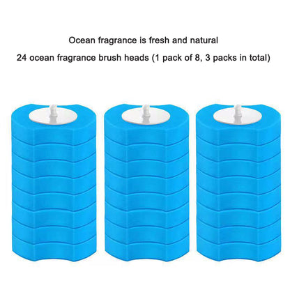 Household toilet brush with no dead corners